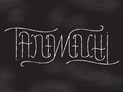 Ambigram Homage ambigram chalk hand lettering lettering typography