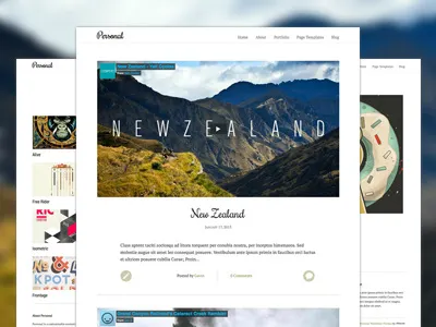 Personal blog blogging clean minimal personal responsive theme white wordpress