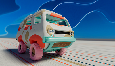 Random car in my head 3d animation graphic design motion graphics