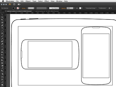 Freebie android freebie phone tablet wireframes