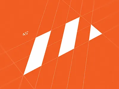 M Grids abstract ali construction effendy grids guidlines logo mark