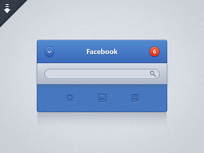 Facebook UI @x2 freebie app apple application facebook freebie ios mac osx retina ui