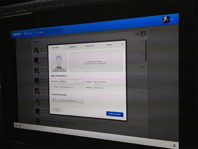 Settings box app bookmark cliperize music settings ui ux video web webapp