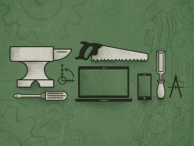 Building Apps anvil apps building chisel compass craft gears handmade ios iphone justin schafer minneapolis minnesota saw