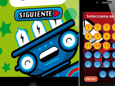 Memo5 - Win screen colours game ipad iphone memotest robot ui vectors videogame