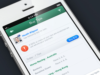 Buy Tips - Betting App iOS app betting buy ios iphone retina tips