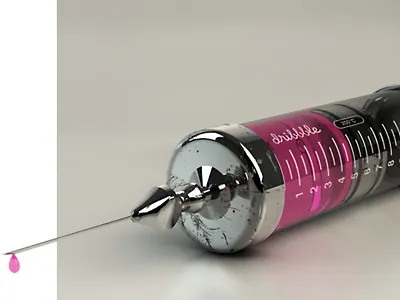 Dribbble "Shot" 3d addicted cinema 4d dribbble shot syringe