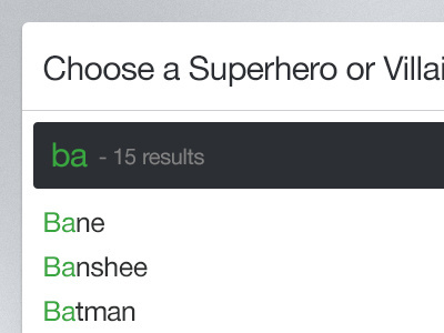 Harvest Chosen bane banshee batman component css drop down dropdown filter freebie html interface javascript jquery js psd redesign search select ui ux widget
