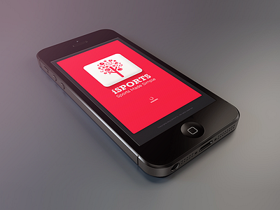 Isports app clean design flow ios orange red sports uiux