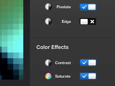 Hue Ice Live: Gettin' sweet adobe air app application dark hue icons philipshue progress ui