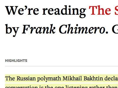 Reading Room freight sans freight text readmill