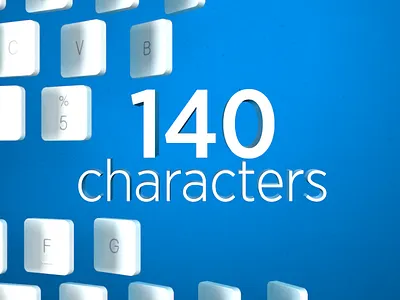 3D text treatment 3d blue helvetica neue text titles twitter