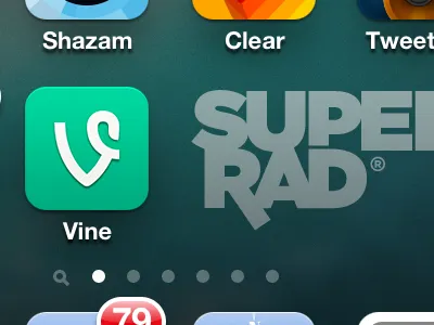 Vine Logo Loop app icon ios logo mark vine