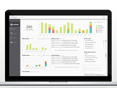 Sales web tool (Updated) bar buttons chart clean flat graph gray imac minimal photoshop sales tool tabs timeline ui design