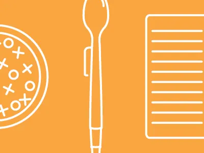 Cereal Work bowl illustration journal outline simple spoon