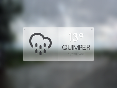 Météo Widget design interface meteo ui user
