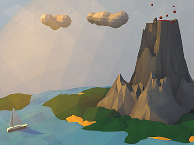 Low Poly 3d c4d cinema 4d cinema4d low poly world