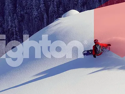 Brighton I.D. Mock branding id identity logo ski snow snowboarding utah