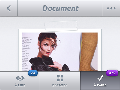 Plixee - The shameless tease app blue grey image ios iphone menu notifications photo plixee purple team lebon tease ui