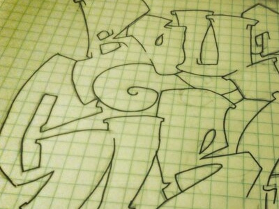 Boys & Girls graffiti illustration sketch