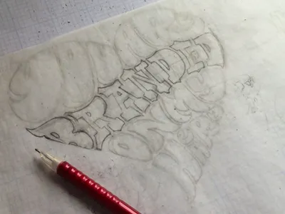 On My Heart (progress 1) branded hand lettering heart holiday illustration lettering love paper cutting valentines vday