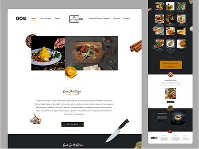 Batavia Kitchen Catering - Catering services Landing Page Design branding design graphic design landing page ui ux web design