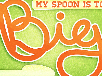 Big illustration typography