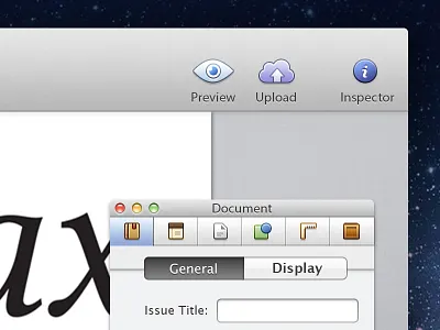 VDP WIP app box icons inspector magazine metrics osx preview ui kit upload