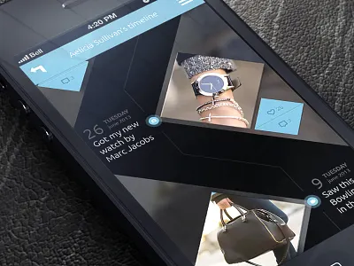 Fashion App - User Timeline app concept fashion ios iphone pitch timeline