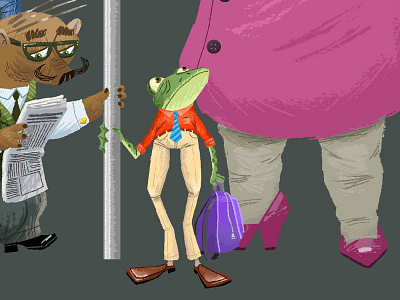 MTA Frog tim paul timpaulillustrations.com