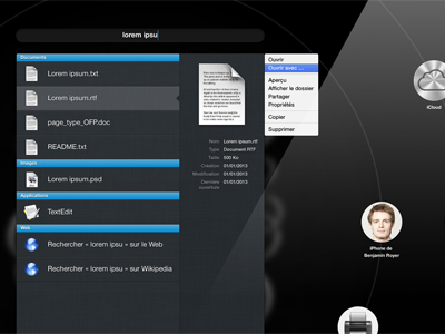 End of Studies Project WIP desktop interaction design interface