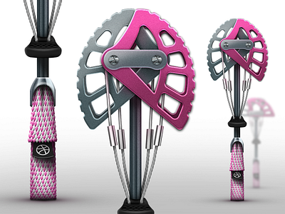 Rock Climbing Cam anodized cam camelot climbing dribbble illustration webbing