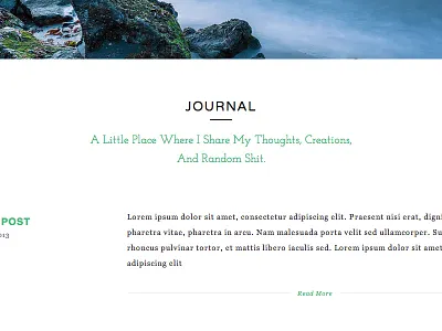 Personal Site Blog Page blog html5 minimal minimal web design squarespace web design website