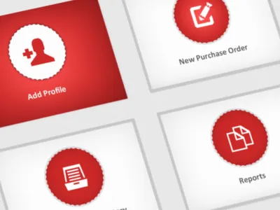 Buyerly app clean design ipad mockup red ui