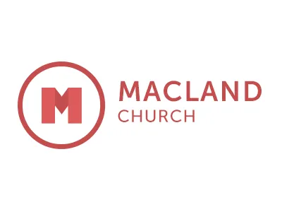 Macland Church Rd. 1 design logo m mark museo shadow type