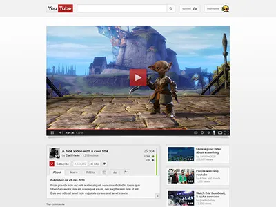 YouTube redesign interface player ui video web youtube