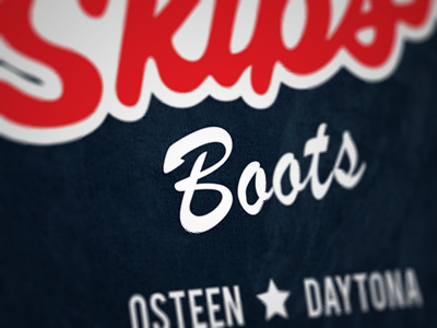 Skips Branding branding clean country denim print script simple western