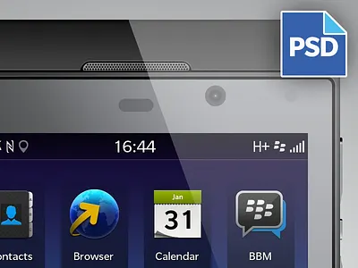 BlackBerry Z10 + PSD! bb10 blackberry blackberry10 freebie psd z10