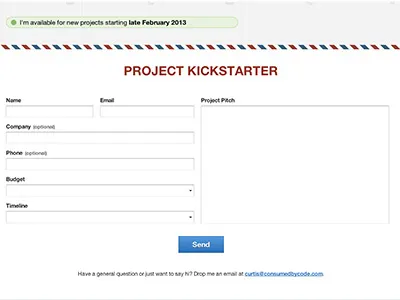 Contact Form Animations animations contact portfolio webdesign