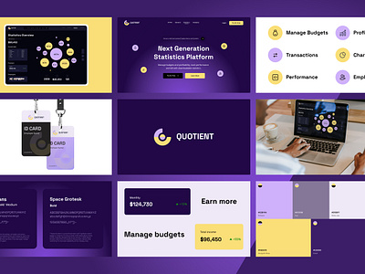 Branding for Stats Platform I Quotient typography, icons applicaiton branding business design finance fintech fonts graphic design inspiration logo magagement minimalism statistics stats stats app ui user interface ux