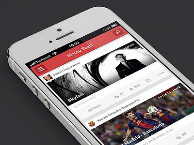 Home Feed dakick events feed home ios iphone listing search skyfall