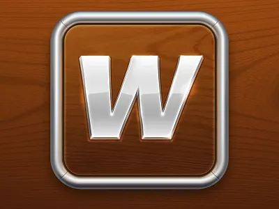 Wordbox Icon application bonus chrome english extra game gameplay hint icon in app letter metal missions multiplayer play puzzle quest russian store vocabulary wood word box