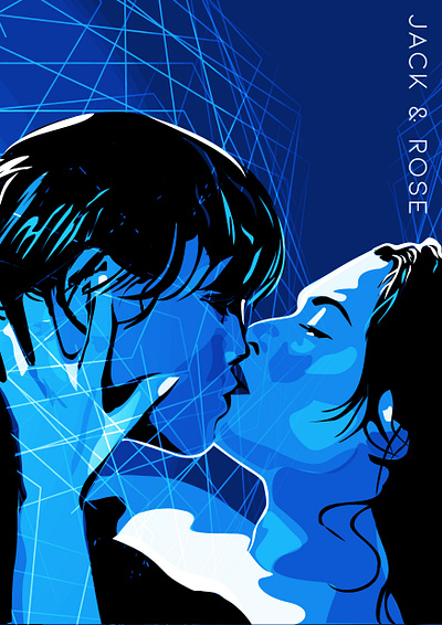 Jack and Rose ~ Titanic design graphic design illustration jackrose titanic