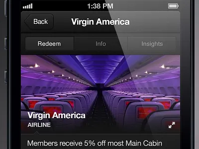 Redeem Benefit Screen 2x benefits black button cta grey helvetica interface ios iphone redeem retina ui ipad