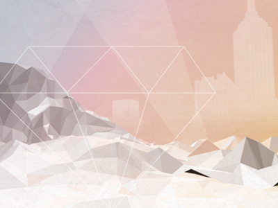 abstract landscape c4d low poly
