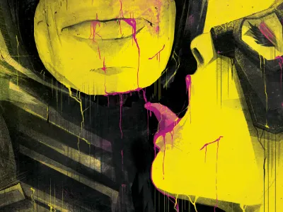 Let me clean ya' batman blood catwoman dark digital exhibition knight new painting rises show york