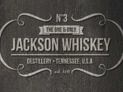 Whiskey Insignia badge banner insignia logo monochromatic monogram print psd retro sticker vintage