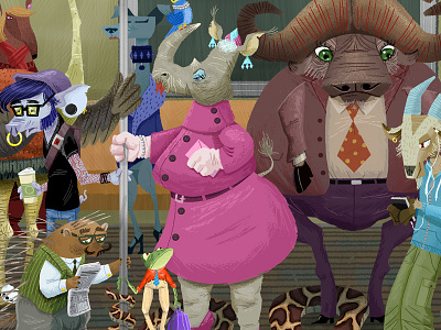 MTA Zoo tim paul timpaulillustrations.com