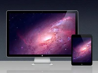 M106 dark galaxy ipad mac mini osx purple red space spiral stars wallpaper