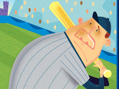 Crash Mcgee baseball humor illustration illustrator photoshop sports